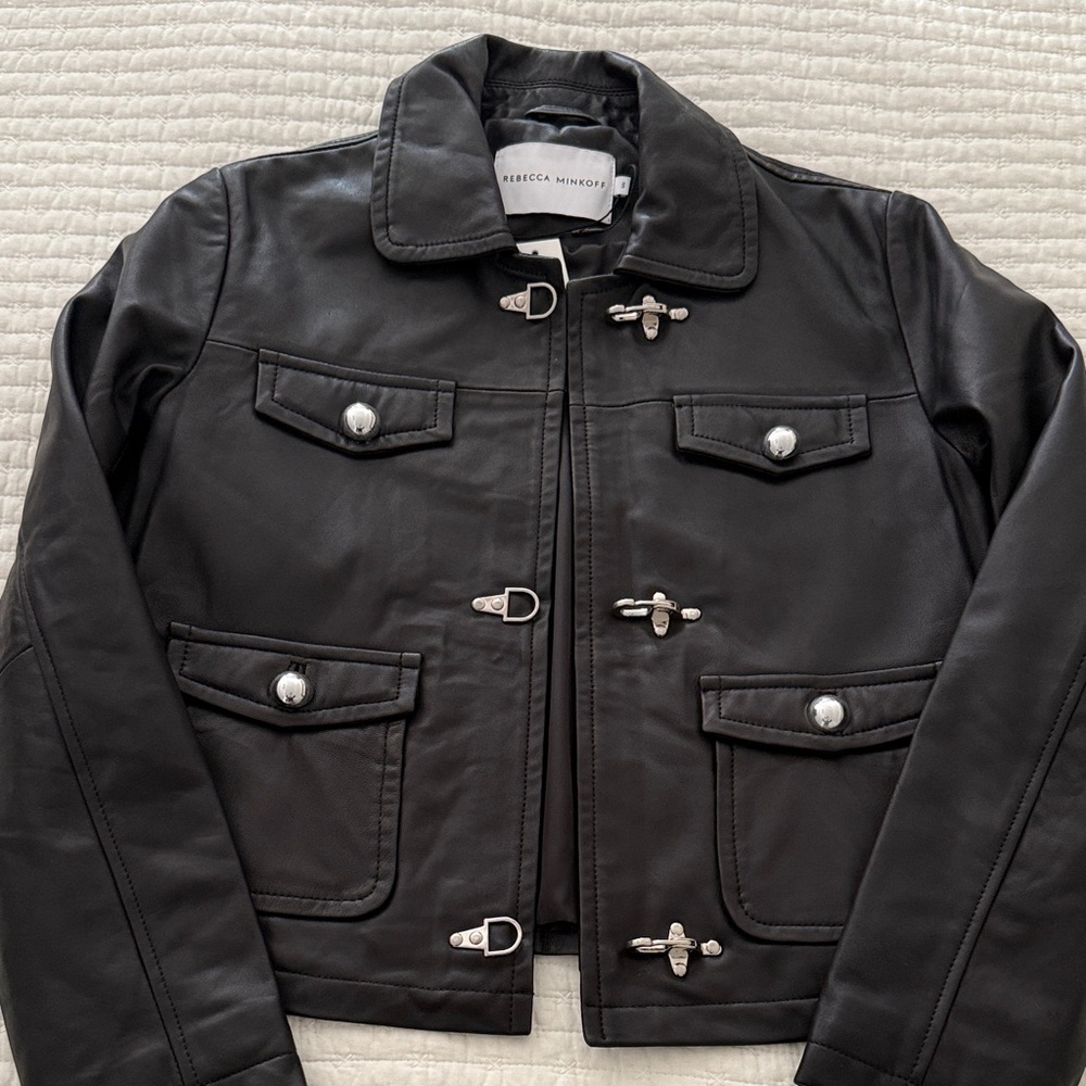 Rebecca Minkoff Black Buttoned Jacket